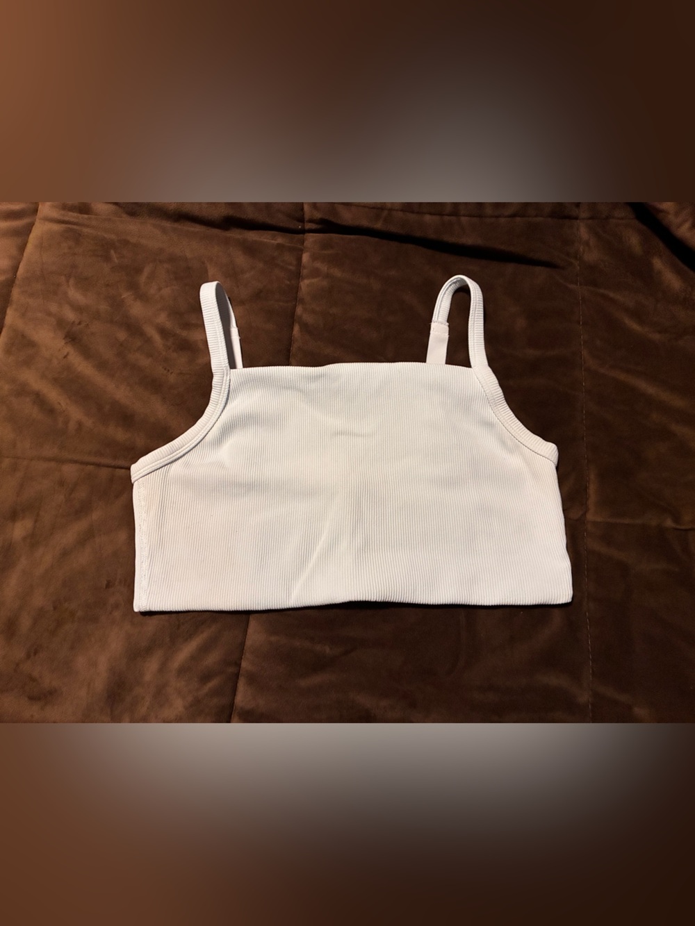 Offline by Aerie  Basic Ribbed Sports Crop Bralette, size large